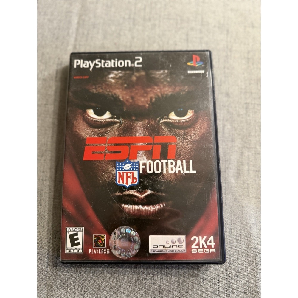 ESPN NFL Football (Sony PlayStation 2, 2003) PS2 With Pamphlet 2 Disc Set Untest